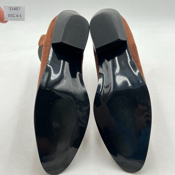 FOWT Dark Brown Men Fashion Round Toe Block Low Heel Stretchy Ankle Boots main image 7